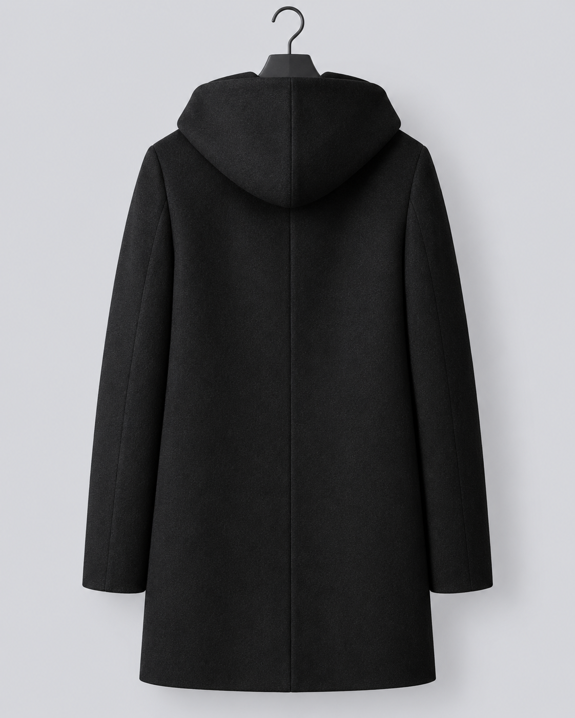 Women's 100% Pure Wool Hooded Coat | Full Zip Overcoat