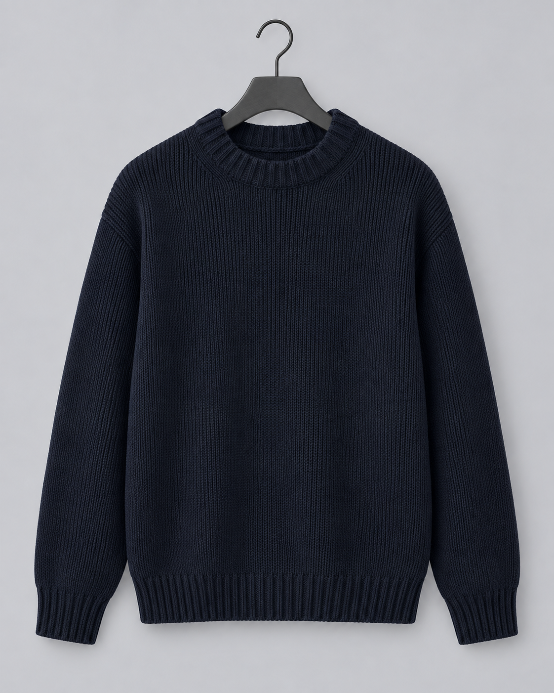 Men's Soft Knit Jumper | Cozy Round Neck Winter Sweater