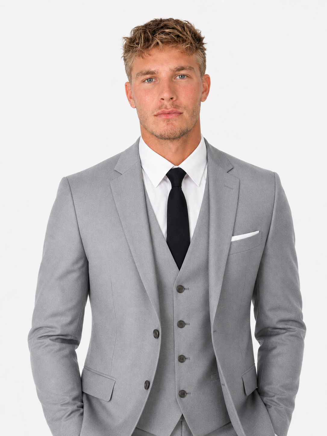 Men's Three Piece Suit – Classic Lapels, Wedding & Formal Wear