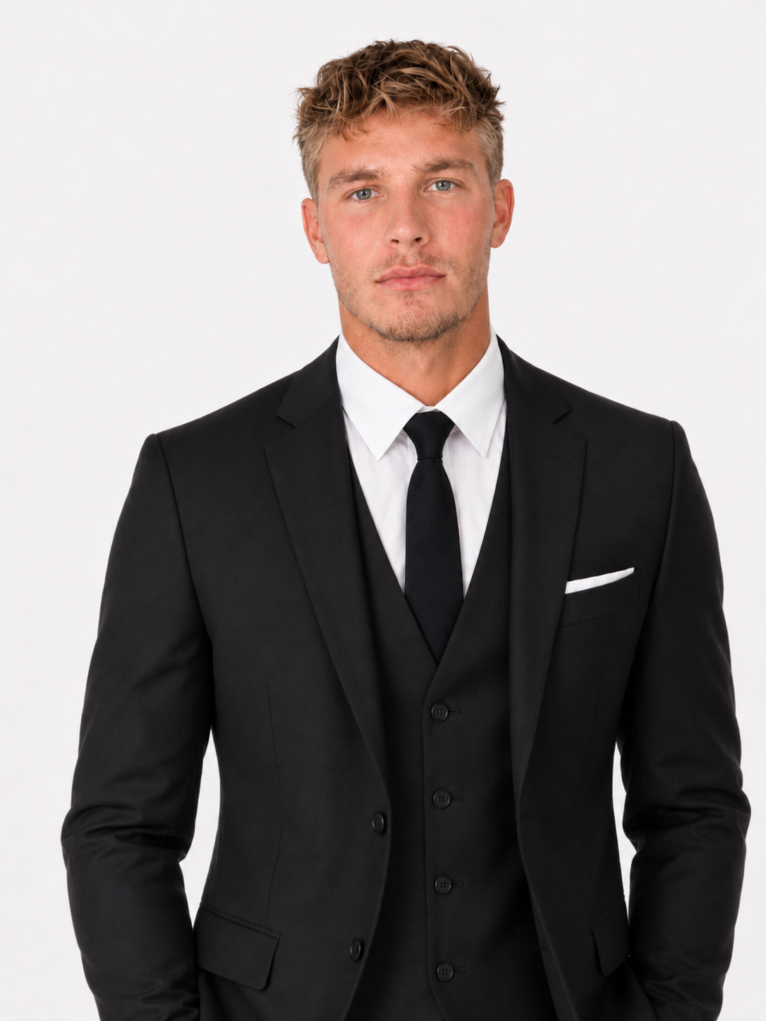 Men's Three Piece Suit – Classic Lapels, Wedding & Formal Wear