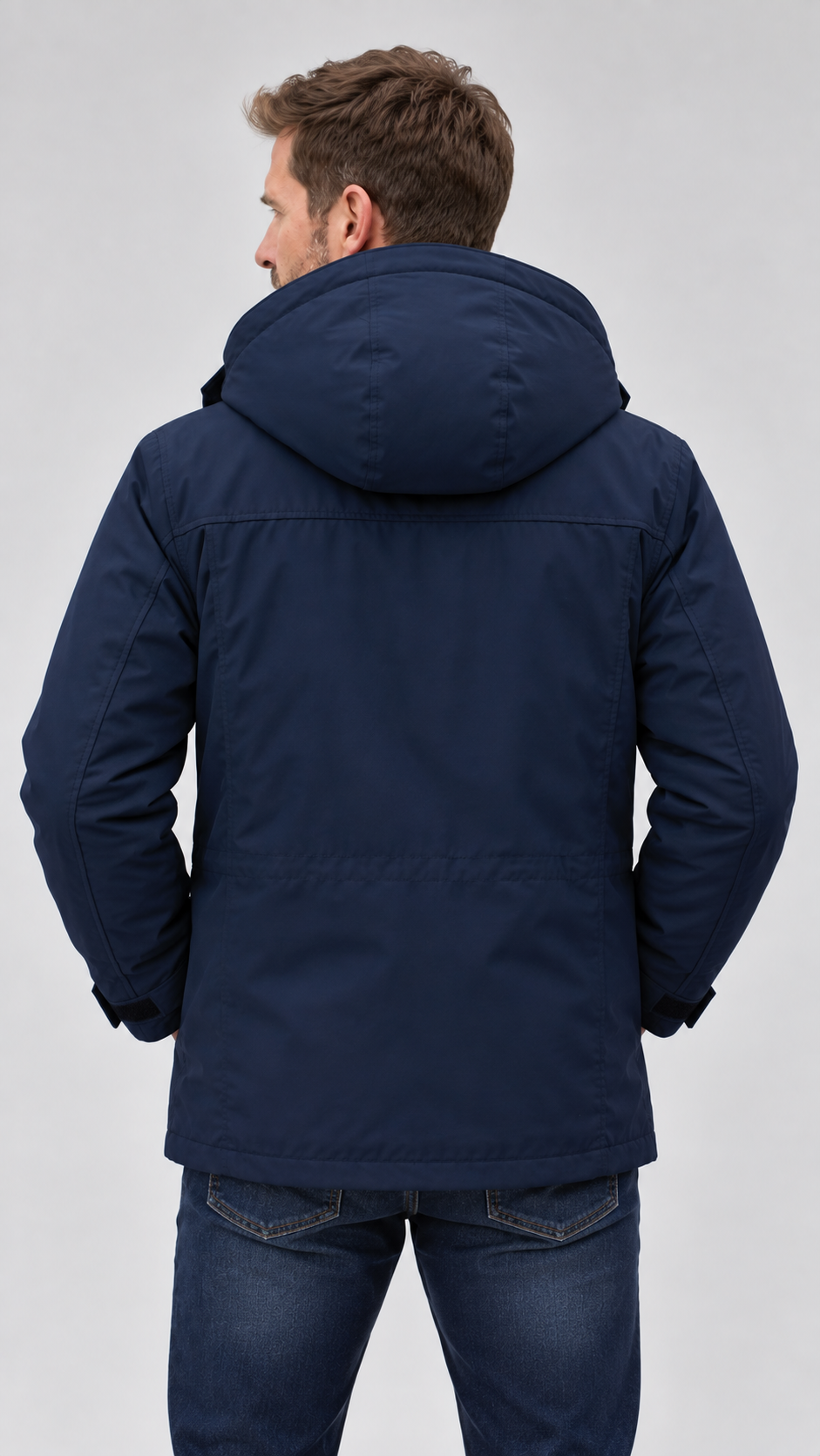 Men's Waterproof Winter Jacket – Hooded, Fleece Lined
