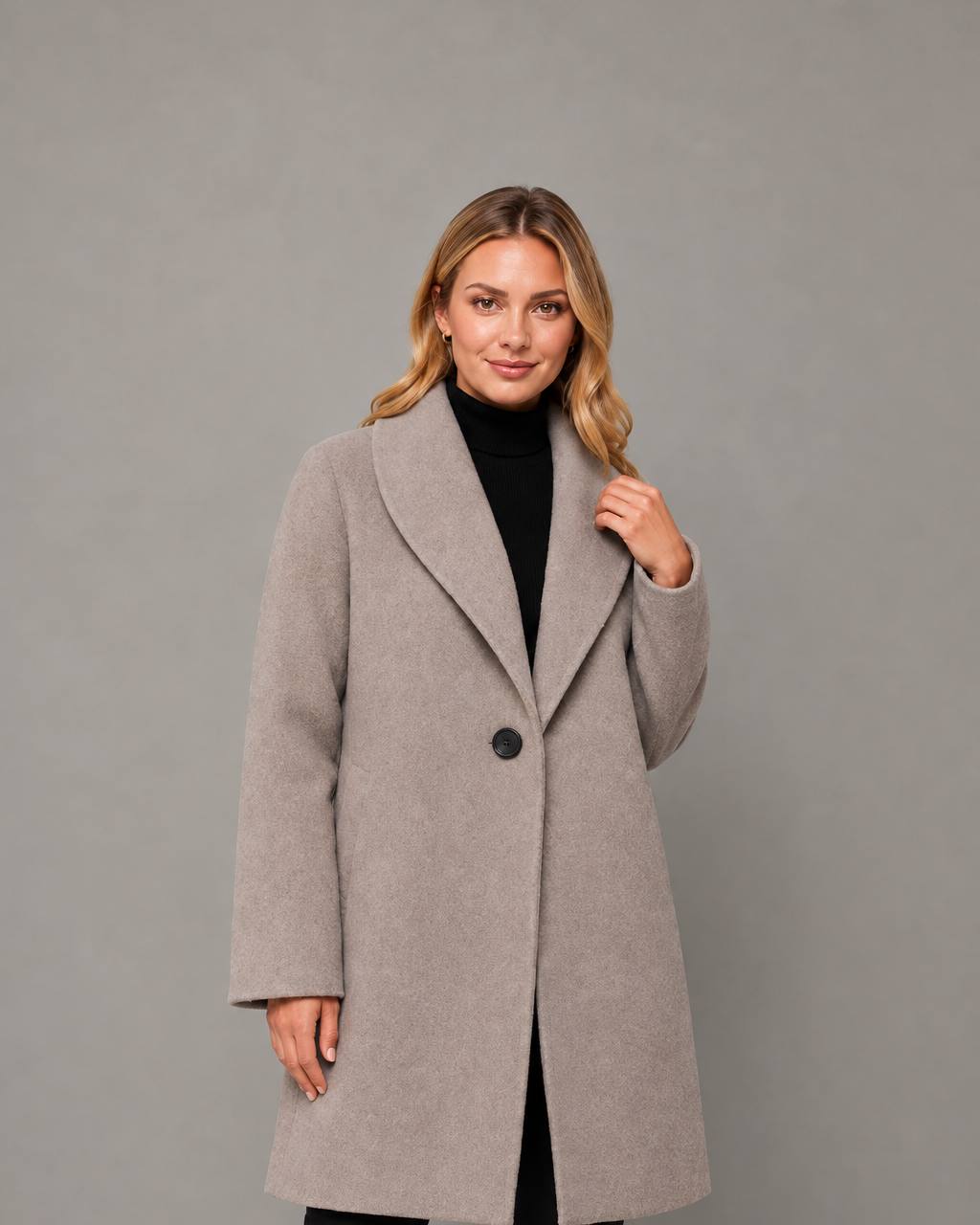 Women's Windproof Longline Coat – Relaxed Fit, Autumn & Winter