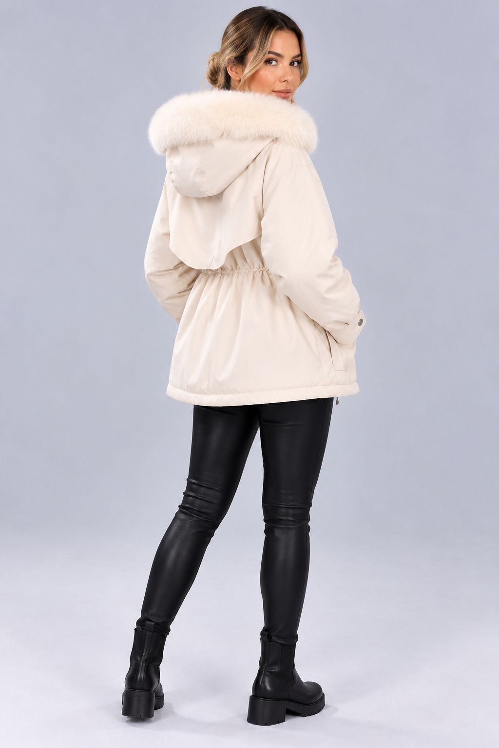 Women's Padded Winter Jacket – Wind and Water Resistant, Hooded