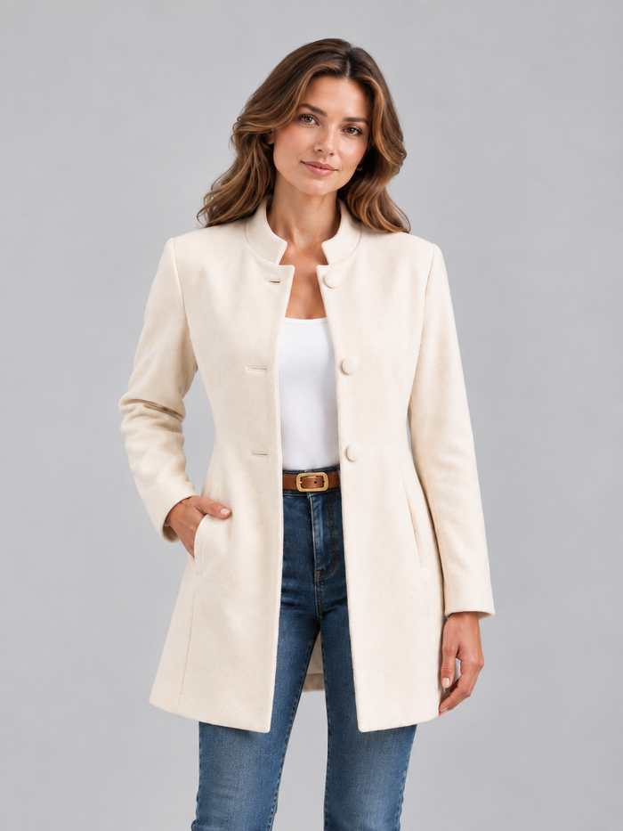 Women's Tailored Blazer – Structured, Long Sleeve