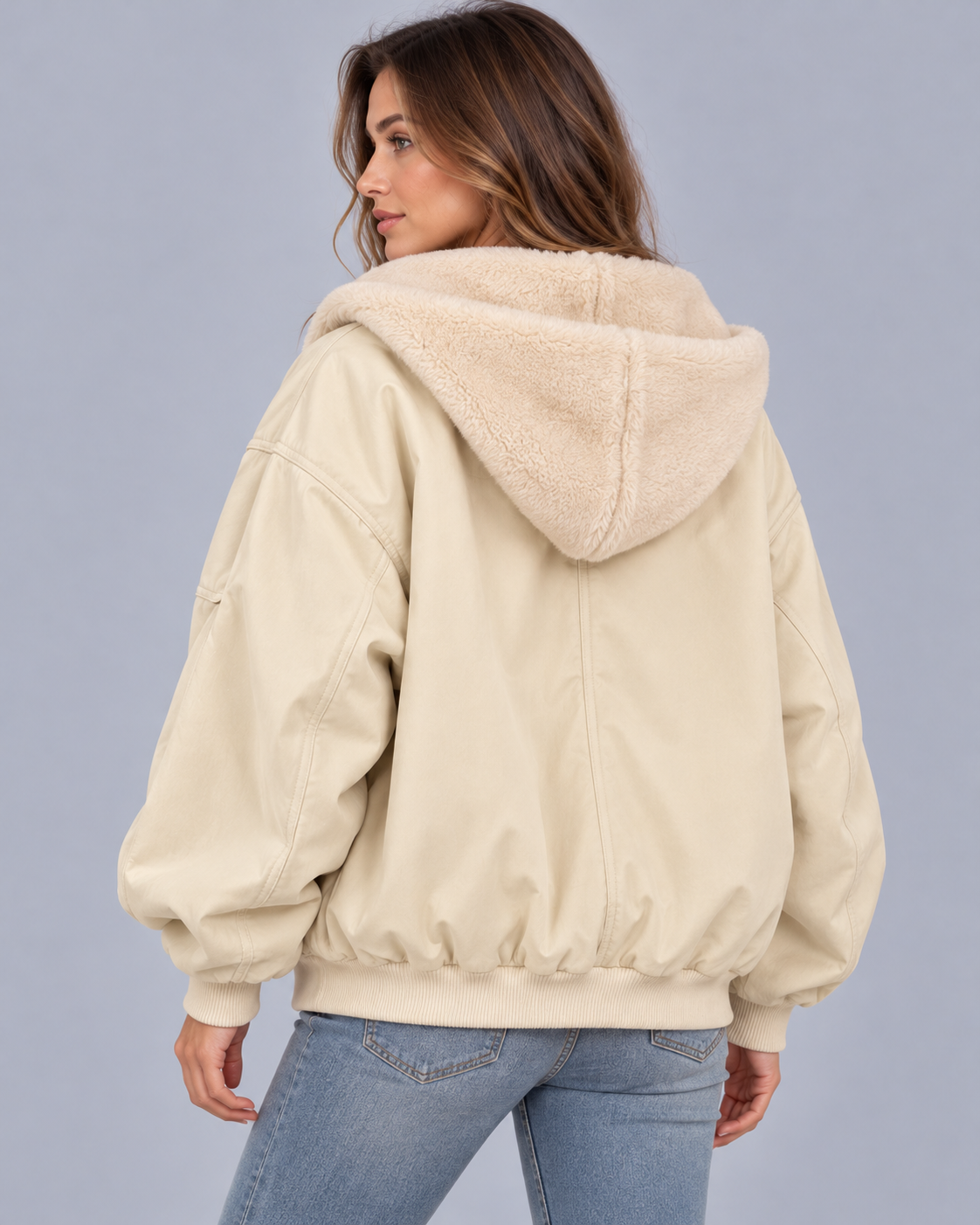 Women's Oversized Reversible Bomber Jacket