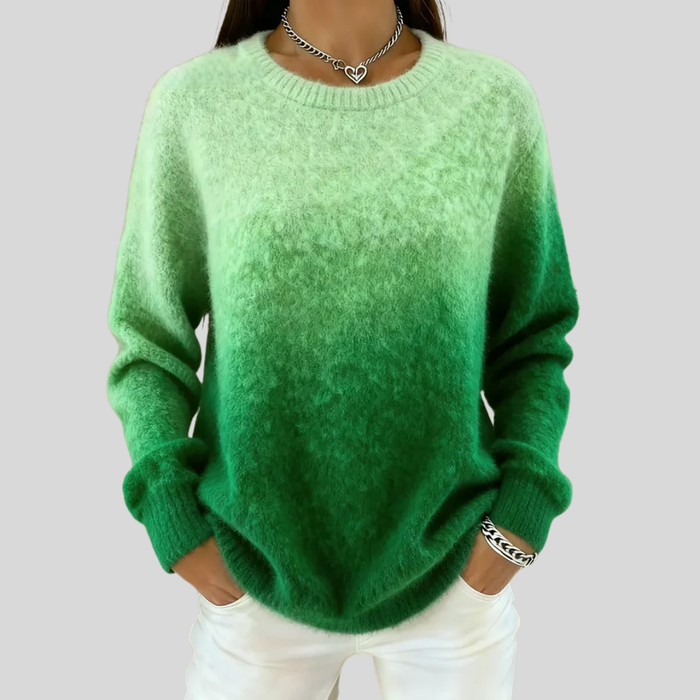 Women's Soft Knit Jumper – Relaxed Fit, Ribbed Trims