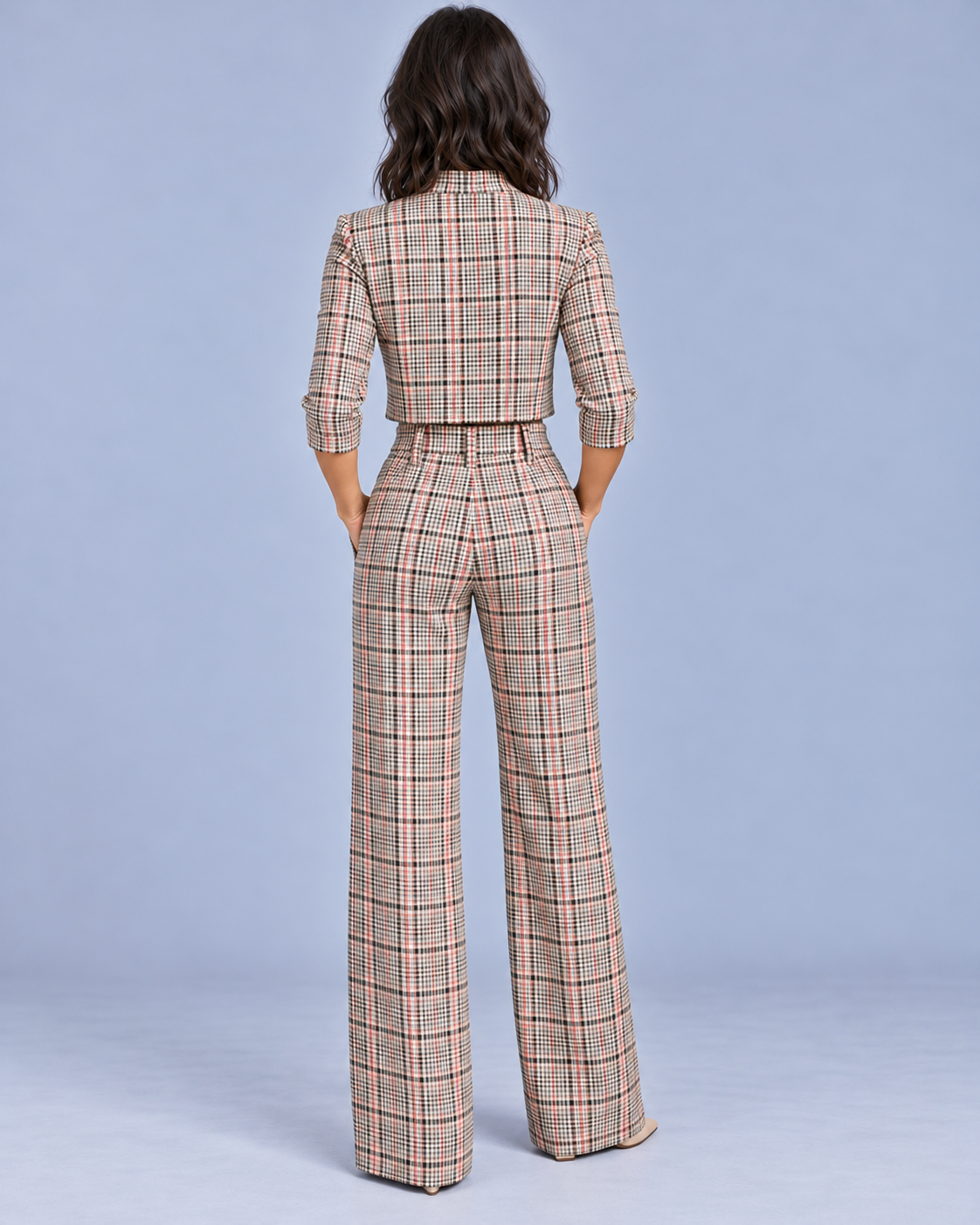 Women's Co-Ord Set with Wide Leg Trousers
