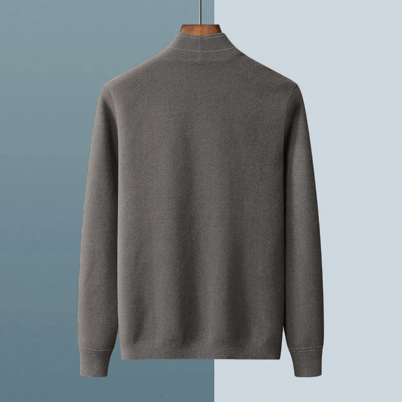 Men's Wool Blend Cardigan – Button Front, Relaxed Fit