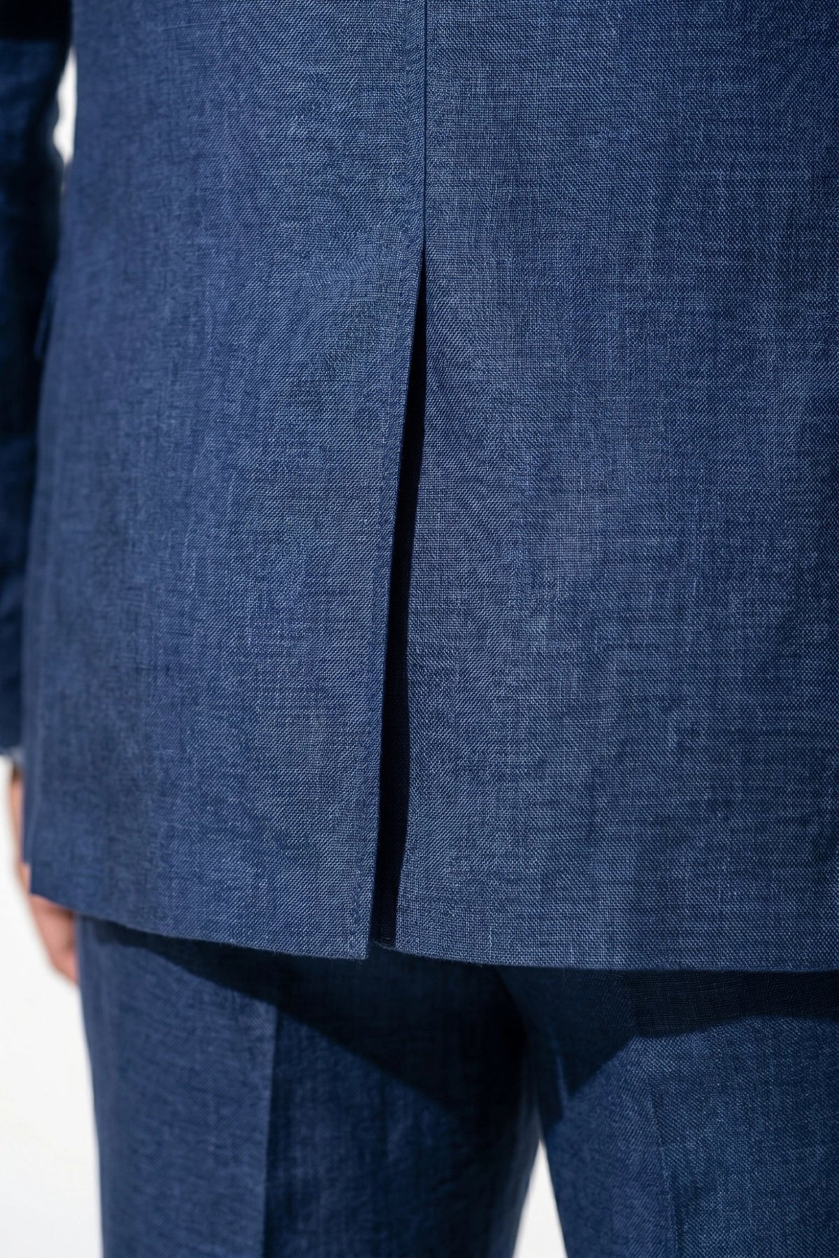 Men's Linen Look Two Piece Suit – Slim Fit Summer Tailoring