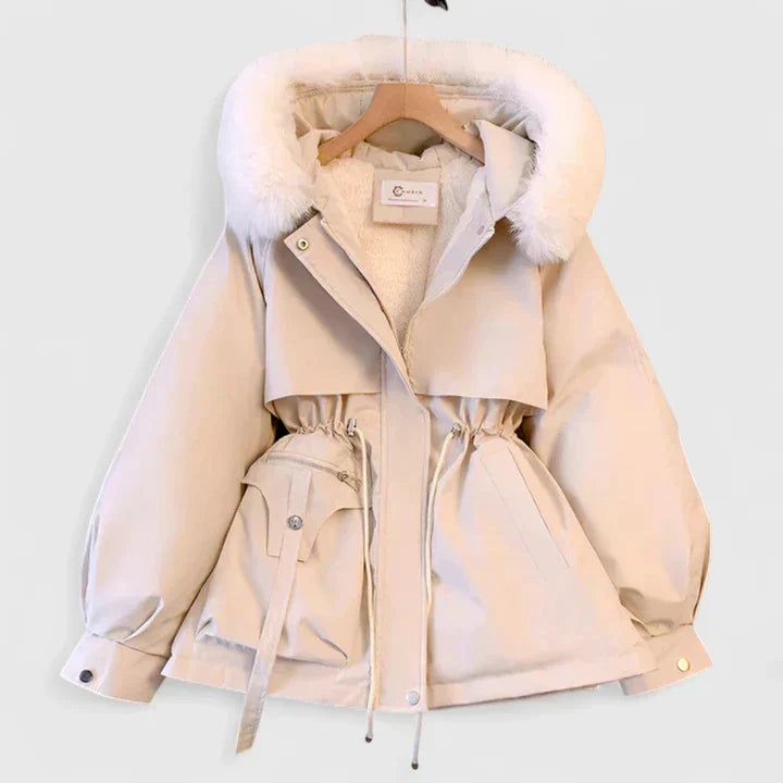 Women's Padded Winter Jacket – Wind and Water Resistant, Hooded