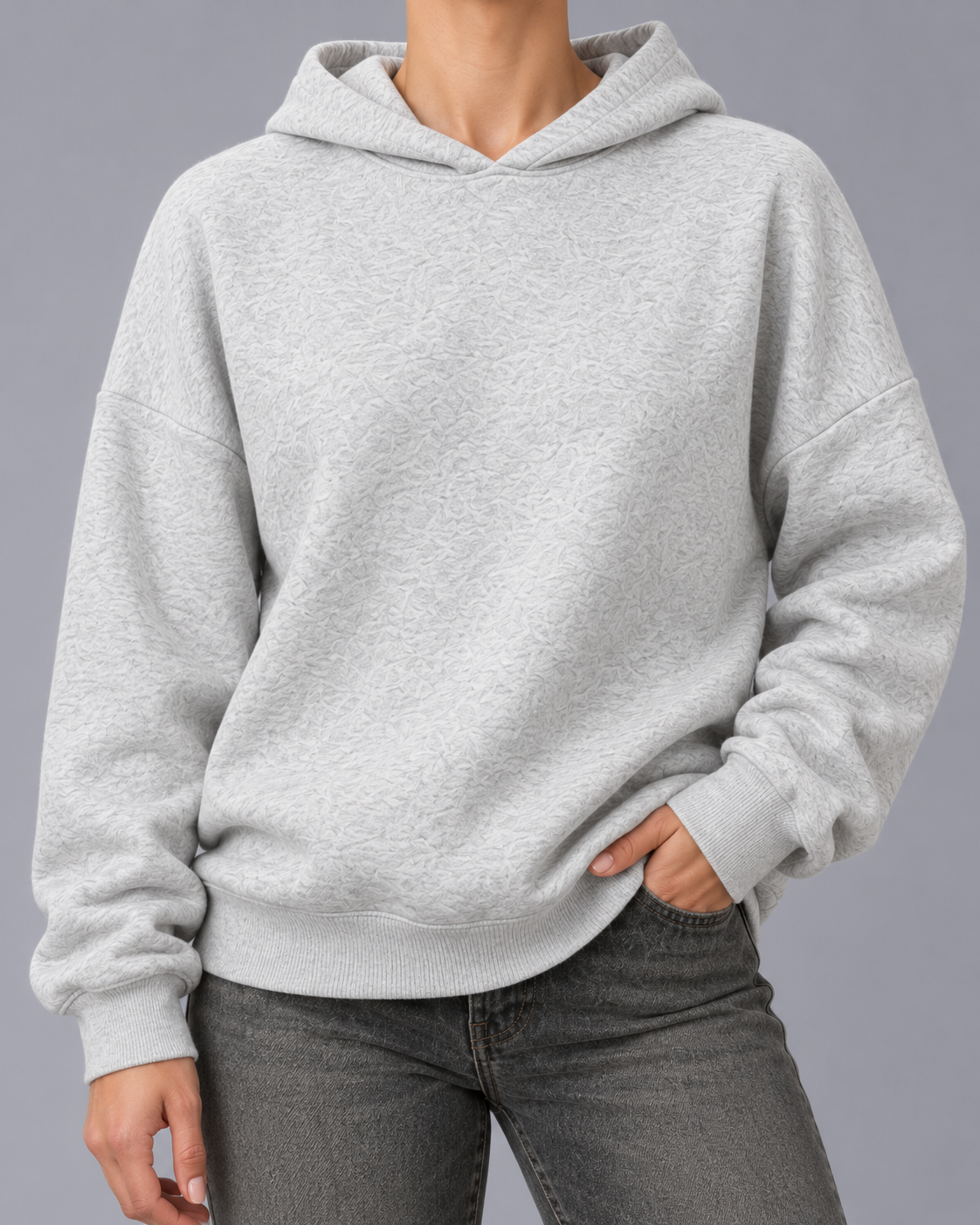 Women's Fleece Hoodie – Cotton Blend, Relaxed Fit