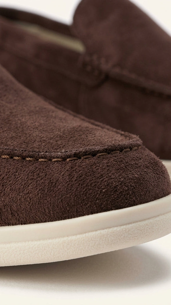 Men's Suede Loafers – Slip-On, Soft Lining