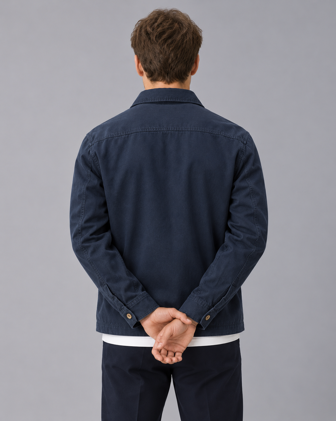 Men's Utility Overshirt with Flap Pockets