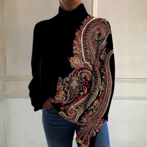 Women's Ribbed Turtleneck Jumper – Classic Soft Knit