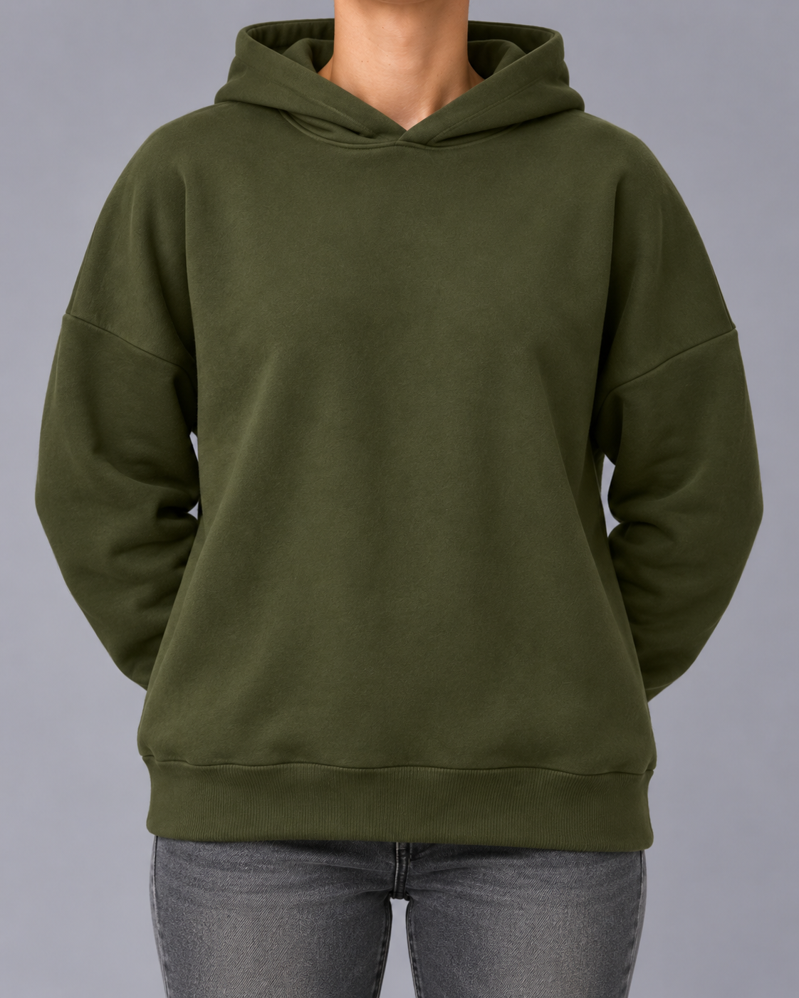 Women's Fleece Hoodie – Cotton Blend, Relaxed Fit