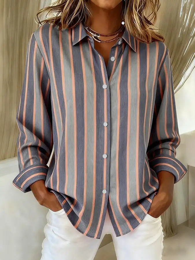 Women's Check Knit Cardigan – Open Front, Relaxed Fit