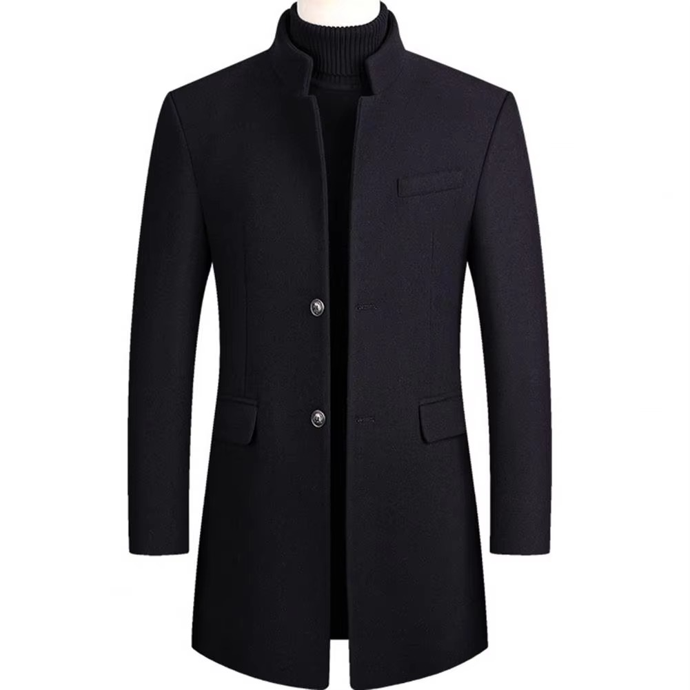 Men's Classic Overcoat – Tailored Fit, Clean Lines