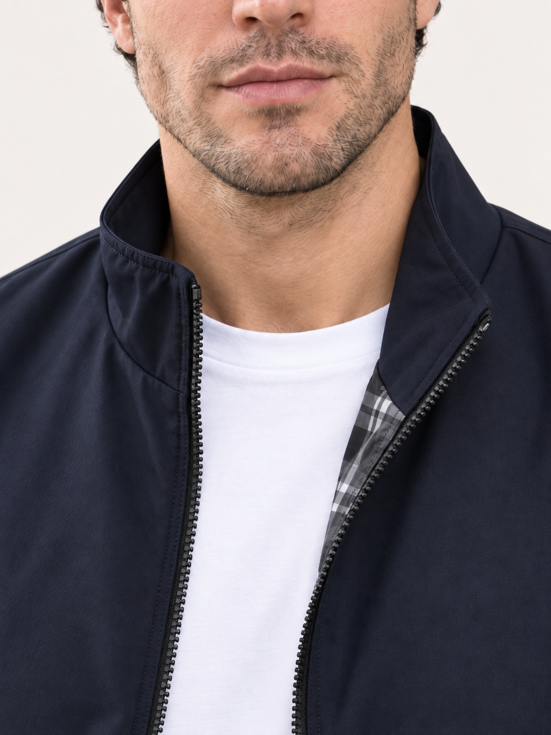 Men's Harrington Jacket – Check Lining, Regular Fit