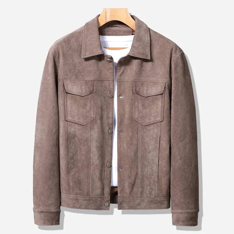 Men's Corduroy Trucker Jacket – Button Front, Chest Pockets, Tailored Fit