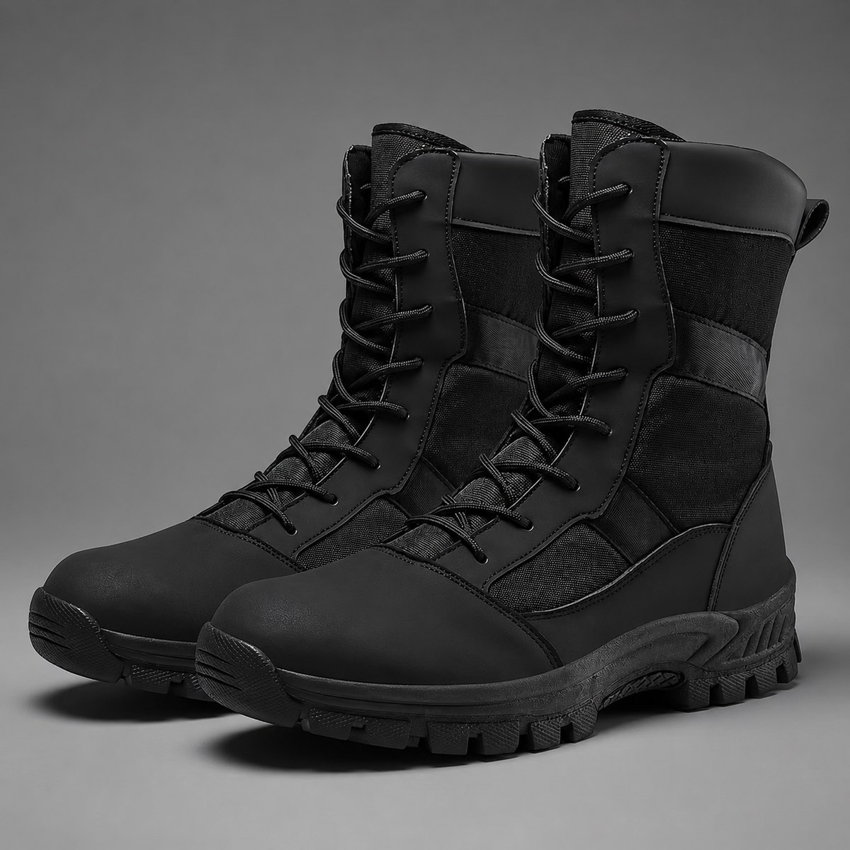 Men's High-Top Hiking Boots – Water-Resistant, Lace-Up