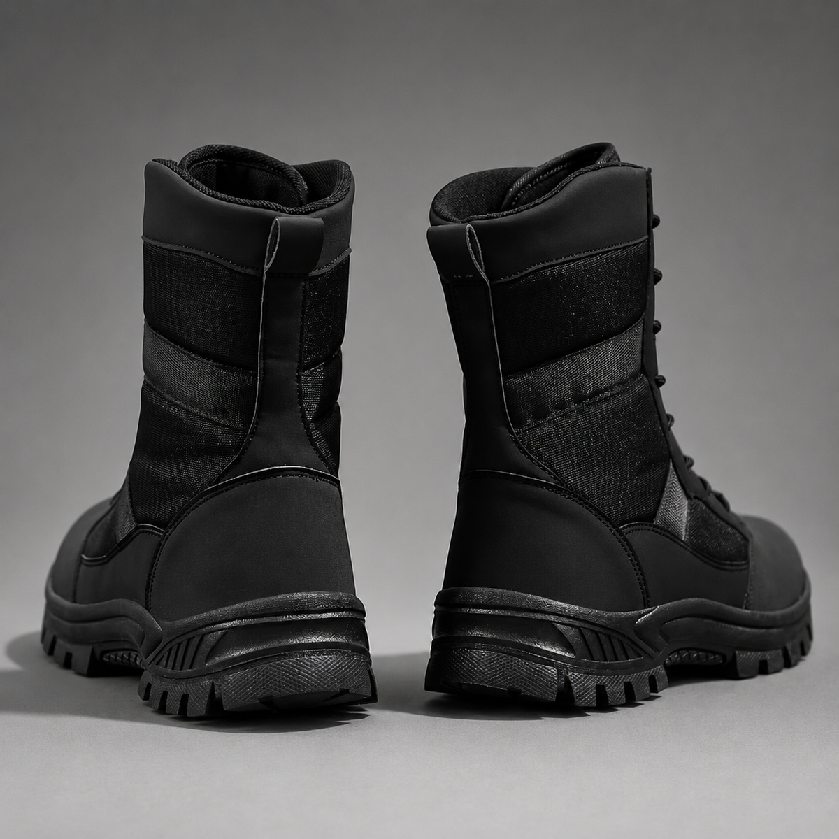 Men's High-Top Hiking Boots – Water-Resistant, Lace-Up