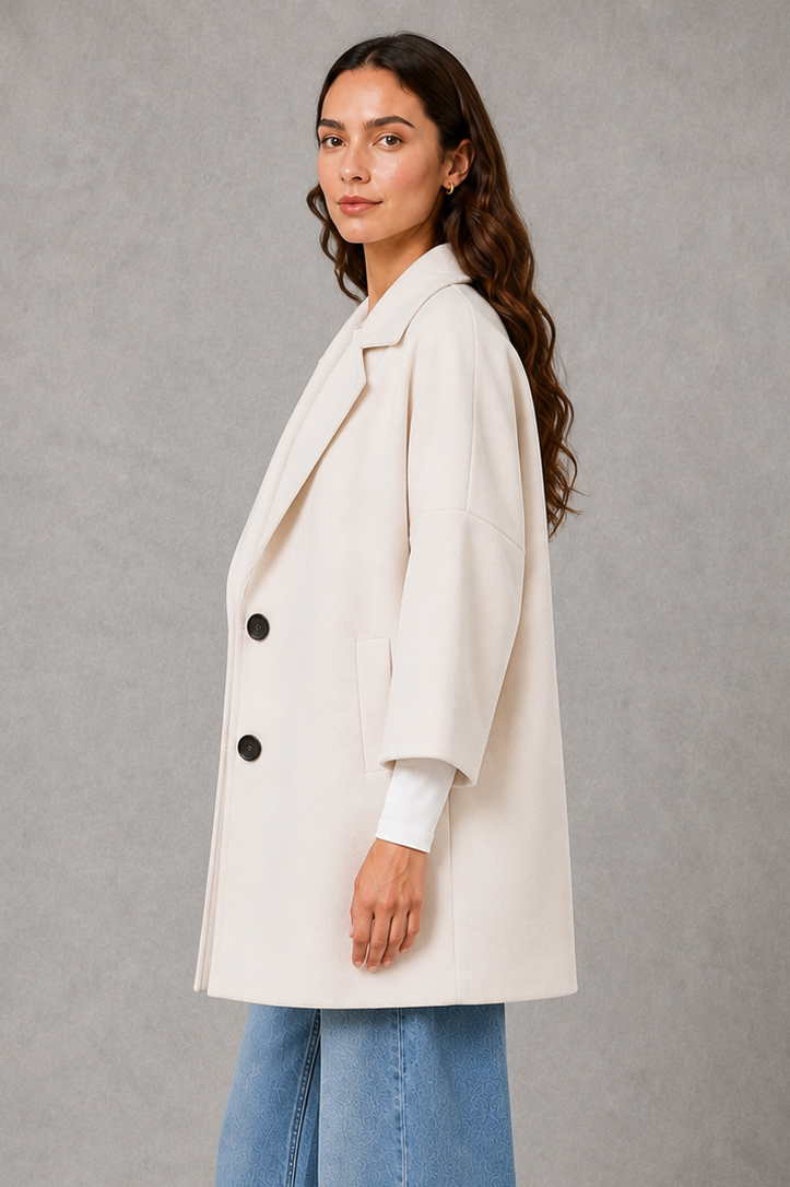 Women's Lightweight Longline Coat – Tailored, Spring & Autumn