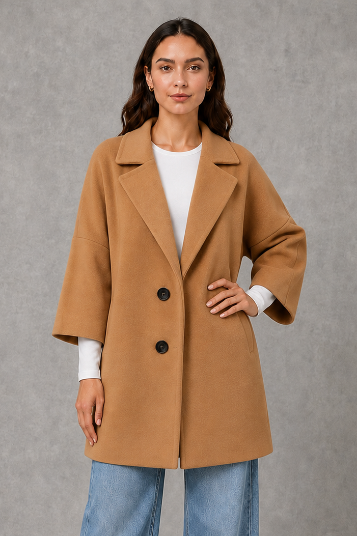 Women's Lightweight Longline Coat – Tailored, Spring & Autumn