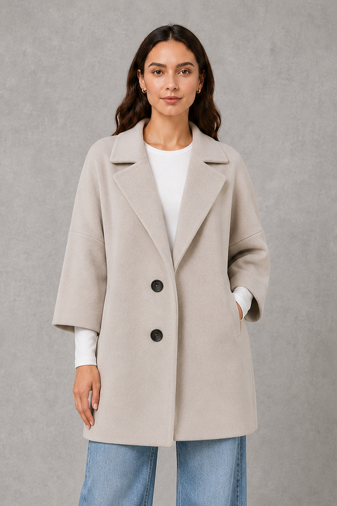 Women's Lightweight Longline Coat – Tailored, Spring & Autumn