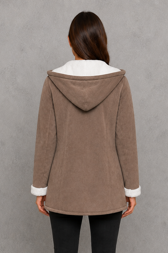 Women's Fleece Lined Toggle Coat – Cosy Winter Layer, Regular Fit