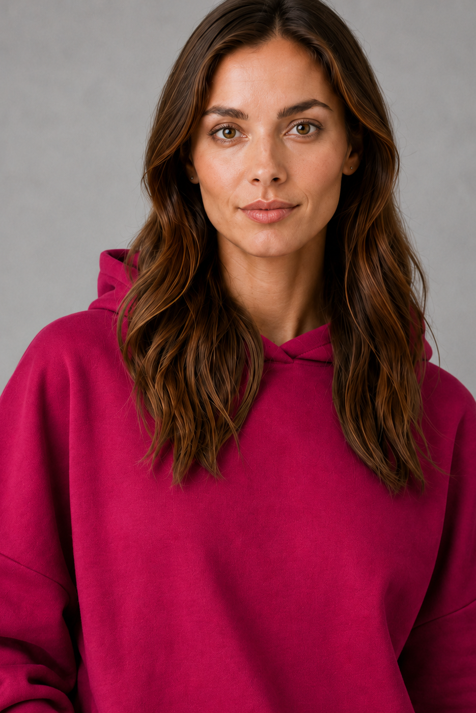 Women's Fleece Hoodie – Cotton Blend, Relaxed Fit