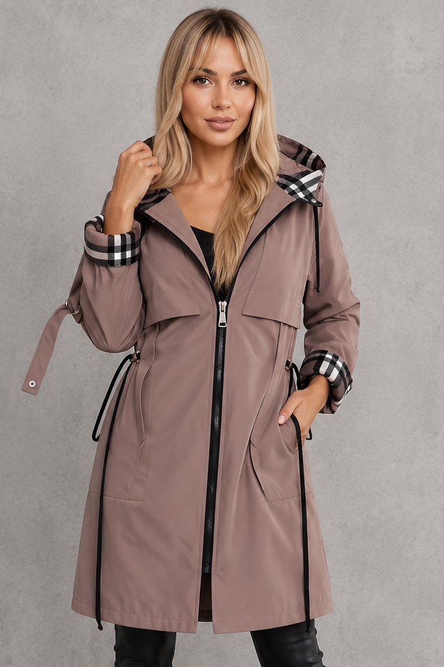 Women's Waterproof Hooded Raincoat – Windproof, Lightweight
