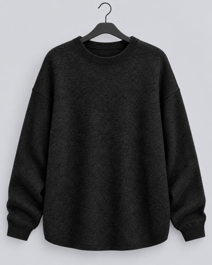 Women's Soft Cashmere Sweater | Crewneck Jumper with Oversized Fit