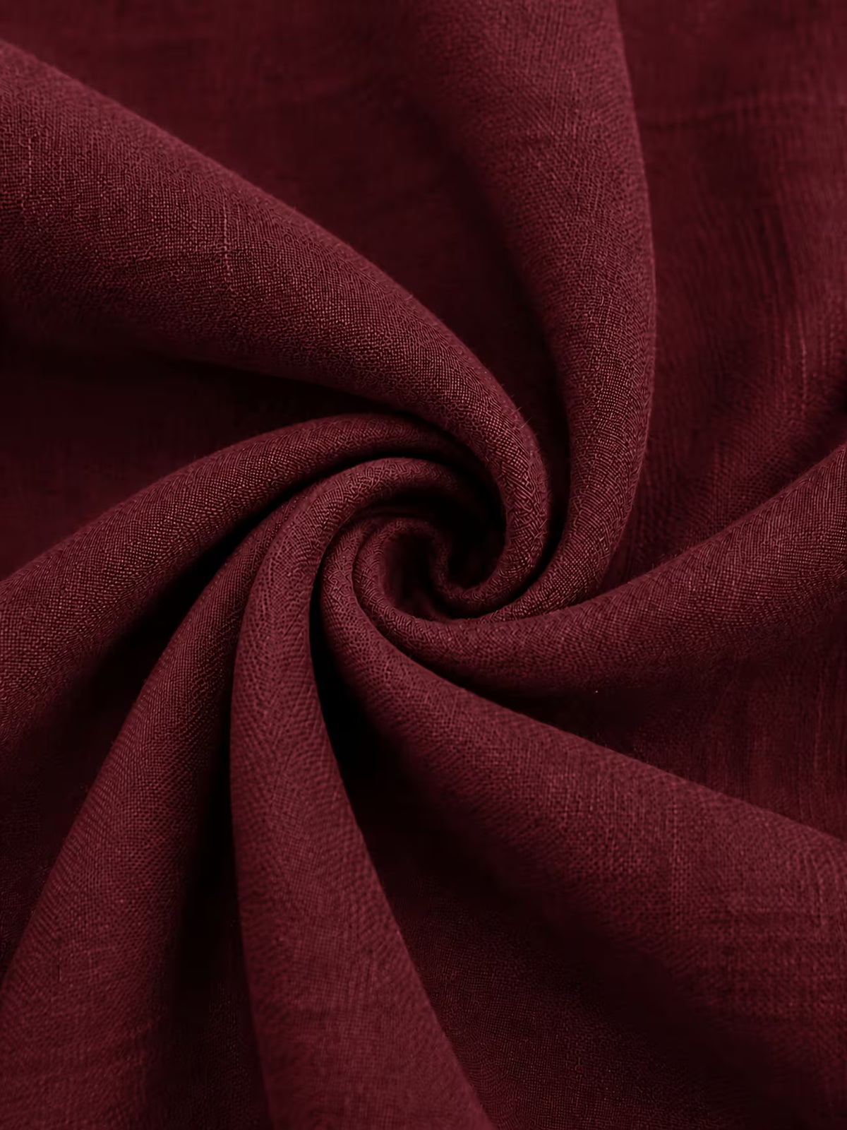 Men's Linen Shirt – Stand Collar, Long Sleeve, Relaxed Fit