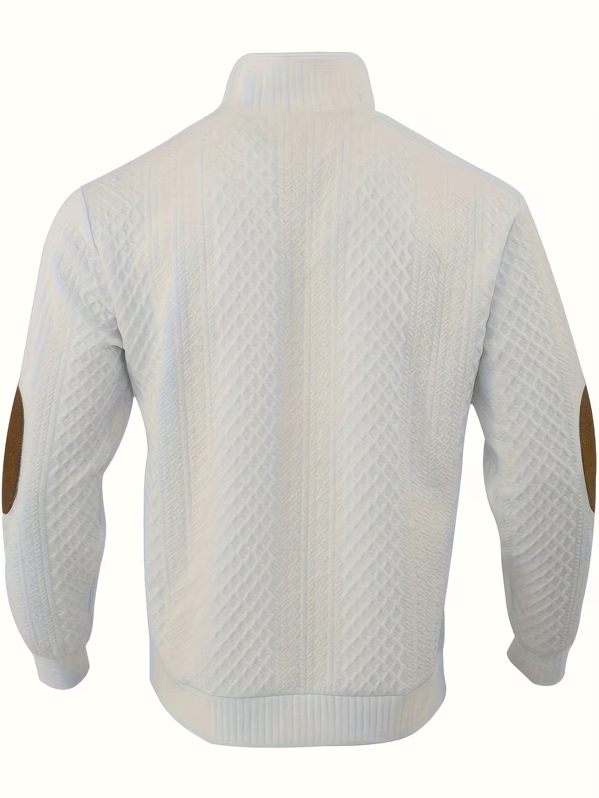 Men's Jacquard Knit Shirt – Textured Smart Casual Layer, Easy Fit