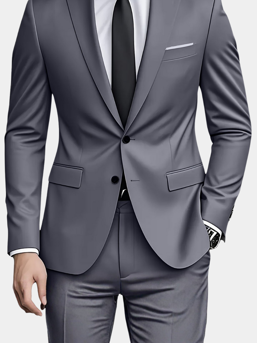 Men's Two Piece Suit – Slim Fit, Wrinkle Resistant