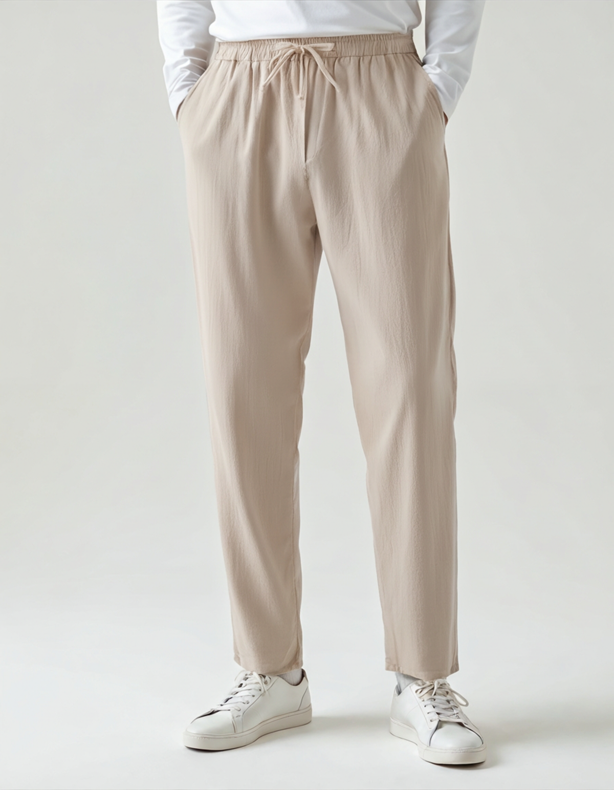 Men's Lightweight Linen Trousers – Breathable, Easy Fit