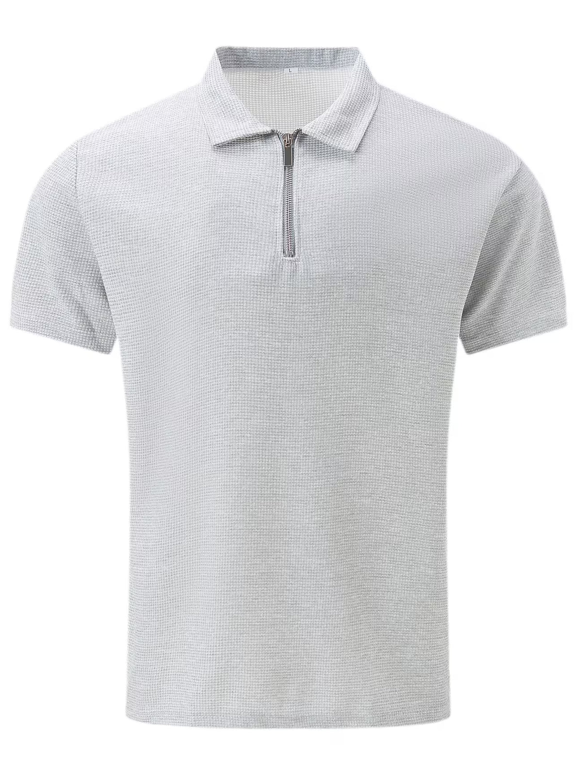Men's Short Sleeve Zip Shirt – Lightweight Casual Style, Relaxed Fit