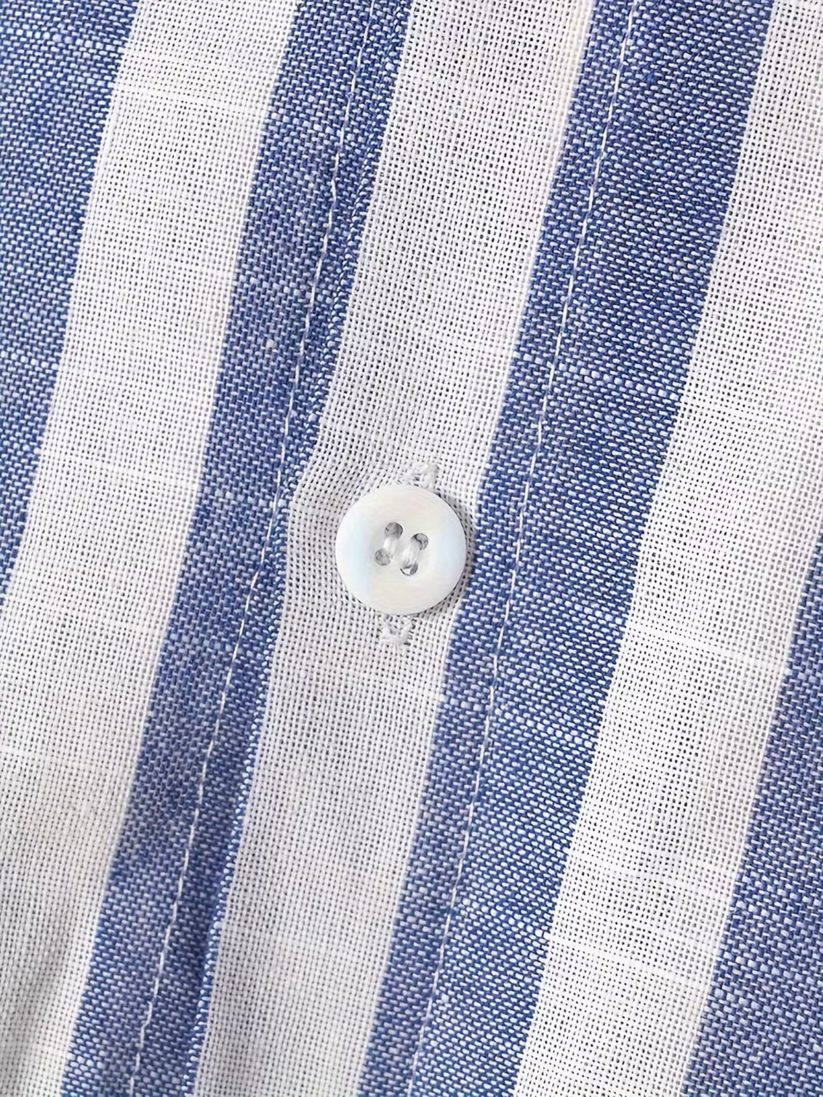 Men's Striped Shirt – Lightweight Long Sleeve Button Up, Casual Fit