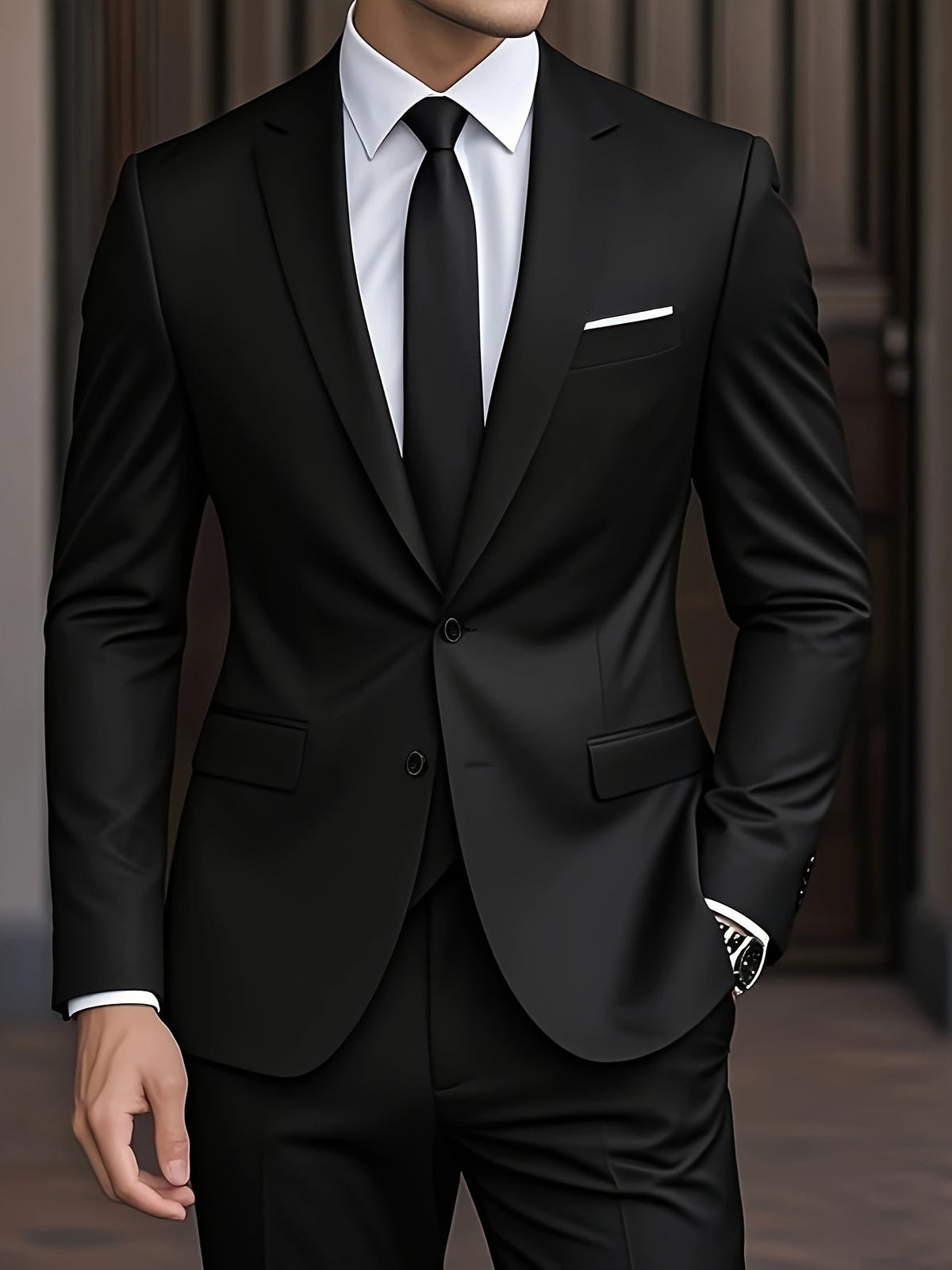 Men's Two Piece Suit – Slim Fit, Wrinkle Resistant