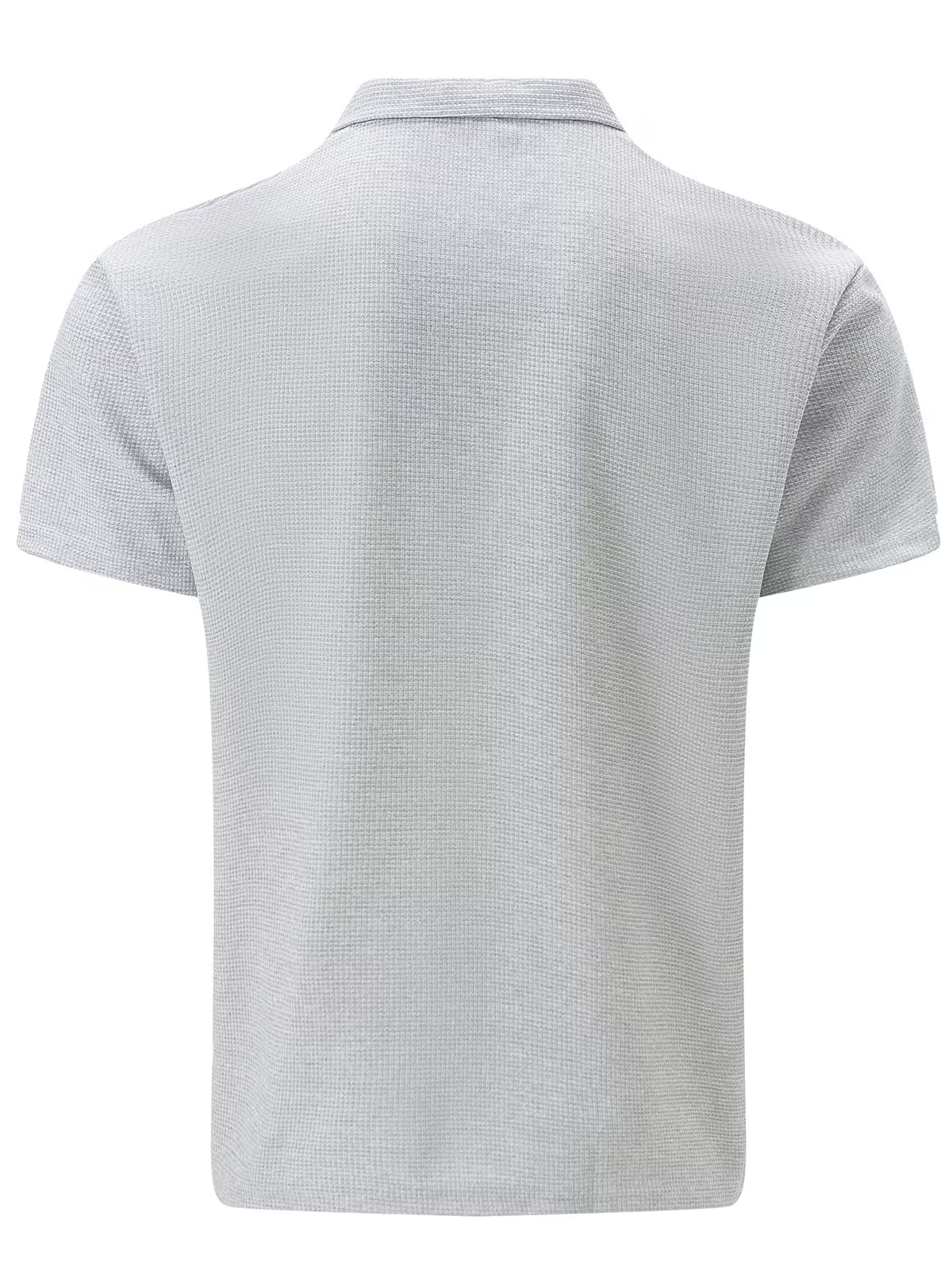 Men's Short Sleeve Zip Shirt – Lightweight Casual Style, Relaxed Fit