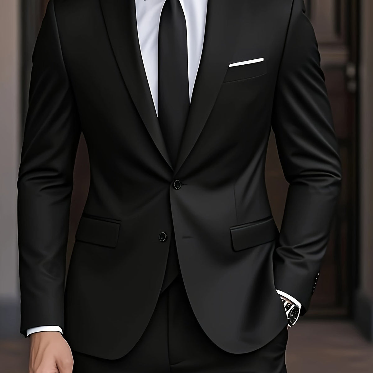 Men's Two Piece Suit – Slim Fit, Wrinkle Resistant