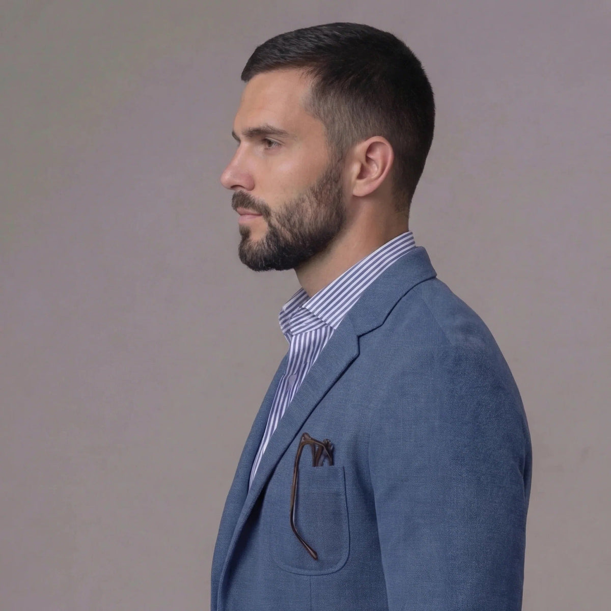 Men's Linen Blazer – Unstructured Jacket, Relaxed Fit