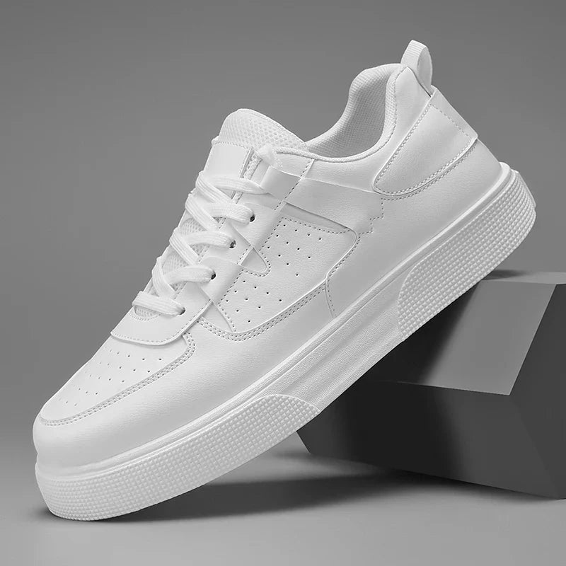 Men's Lace-Up Trainers – Lightweight, Rubber Sole