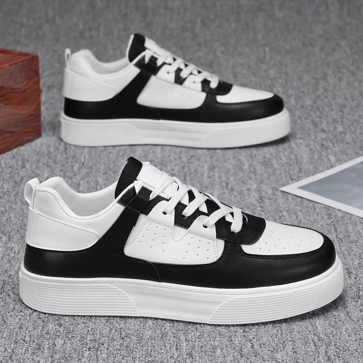 Men's Lace-Up Trainers – Lightweight, Rubber Sole