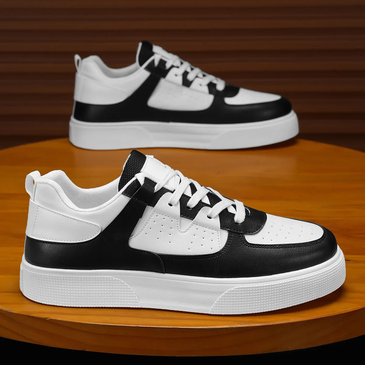 Men's Lace-Up Trainers – Lightweight, Rubber Sole