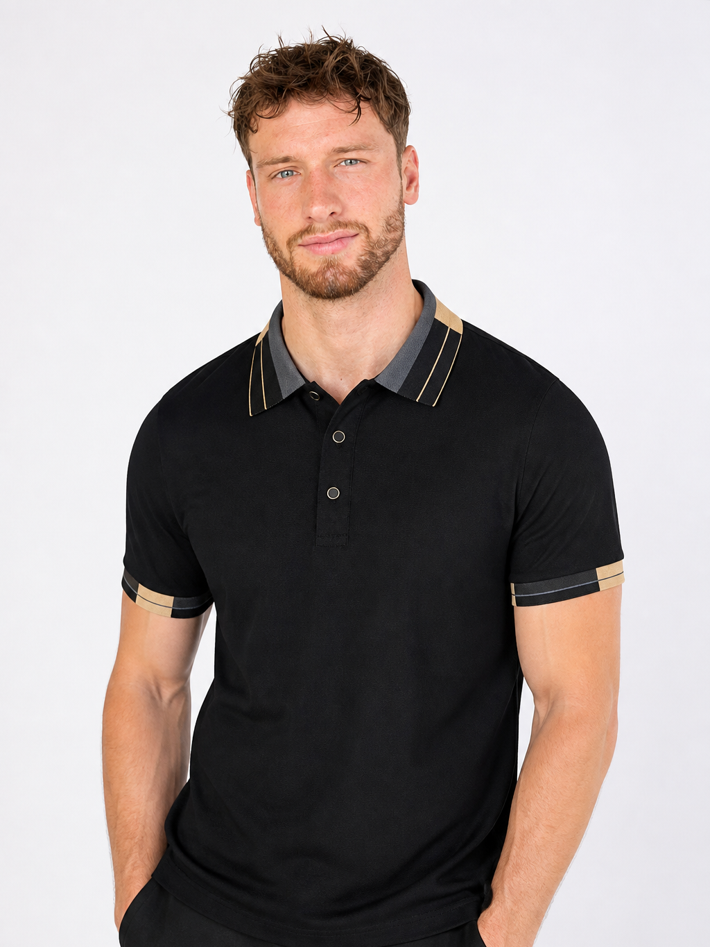 Men's Lightweight Print Shirt – Italian-Inspired Letter Print, Regular Fit