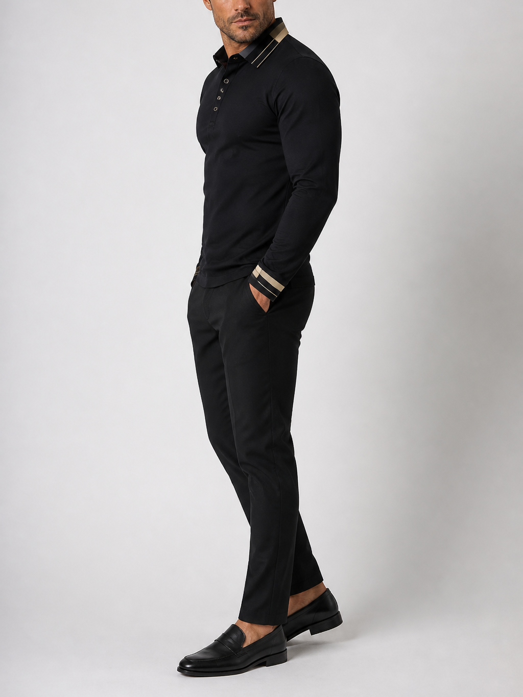 Men's Lightweight Print Shirt – Italian-Inspired Letter Print, Regular Fit