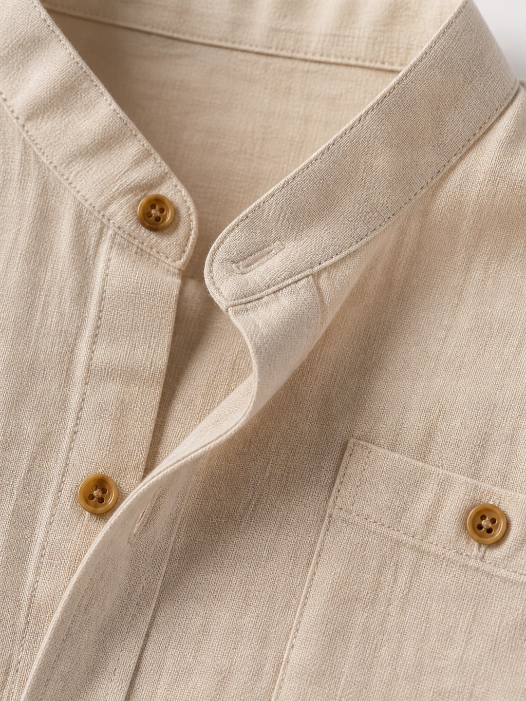 Men's Cotton Shirt – Classic Button Front, Relaxed Fit
