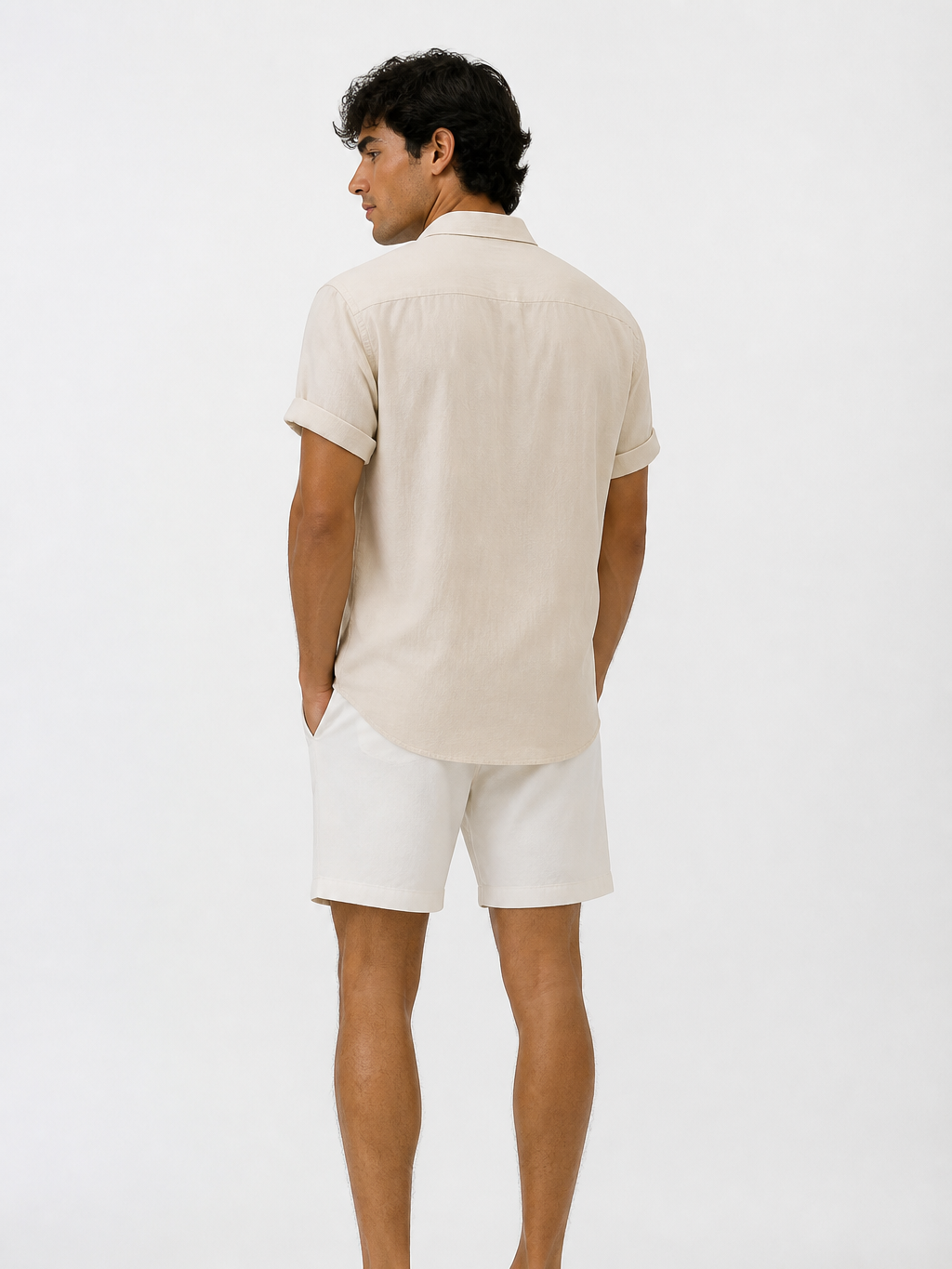 Men's Cotton Shirt – Classic Button Front, Relaxed Fit