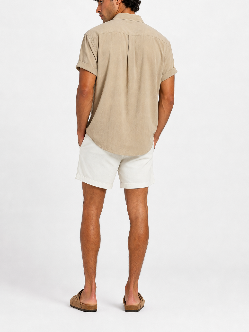 Men's Cotton Shirt – Classic Button Front, Relaxed Fit